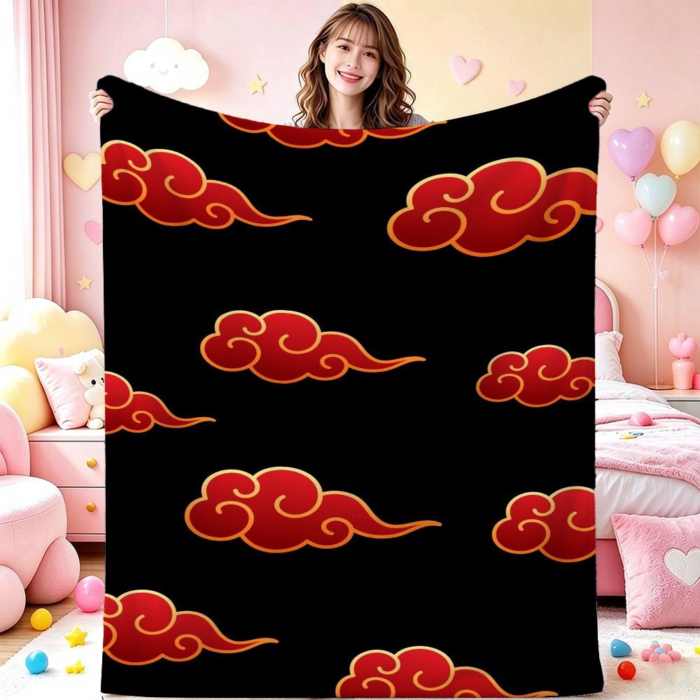 Six Paths Pain Cartoon Printed Blanket Allseason Fleece Blanket For Bedroom Sofa Bed Home Decor Memorial Gift