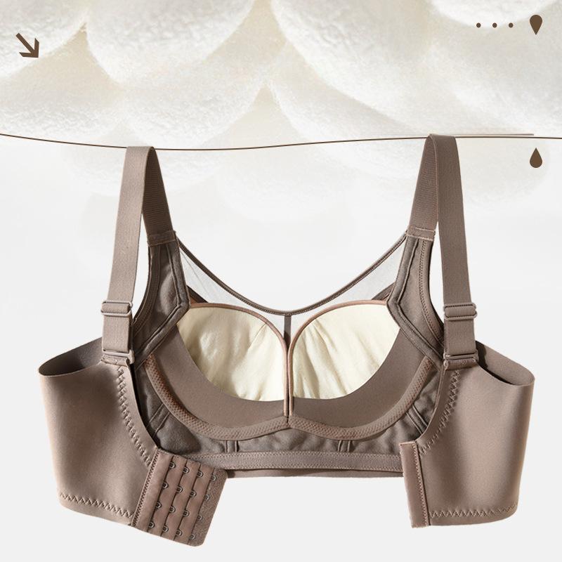 Reggiseno Senza Cuciture Donna Lingerie Lucida Senza Spalline Anti-perdita Reggiseno Push-up Retrazione del Seno Anti-cedimento Reggiseno Regolabile
