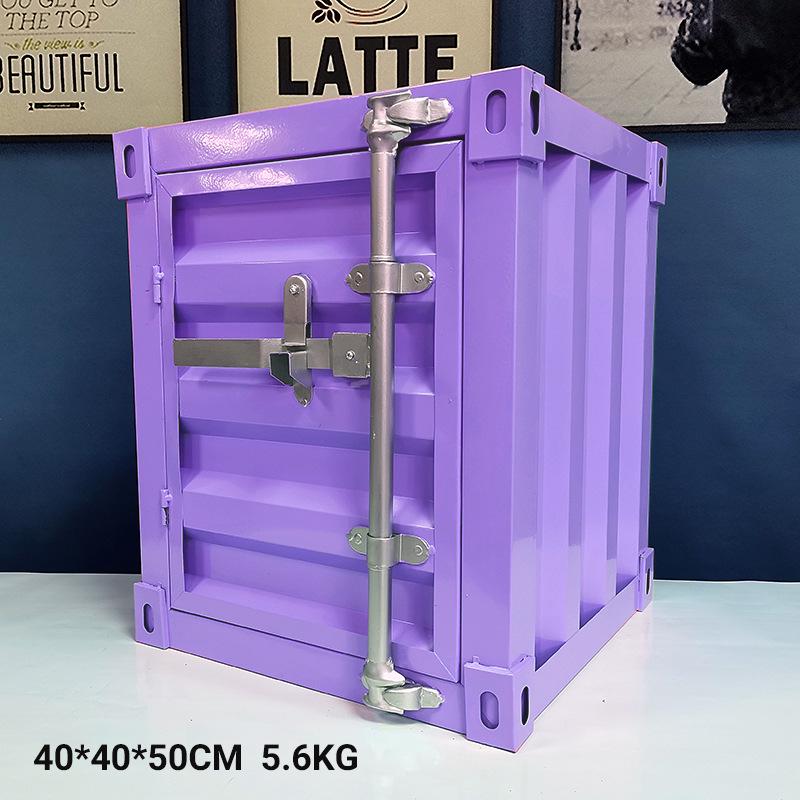 Industrial Tin Storage Cabinet: Retro Iron
