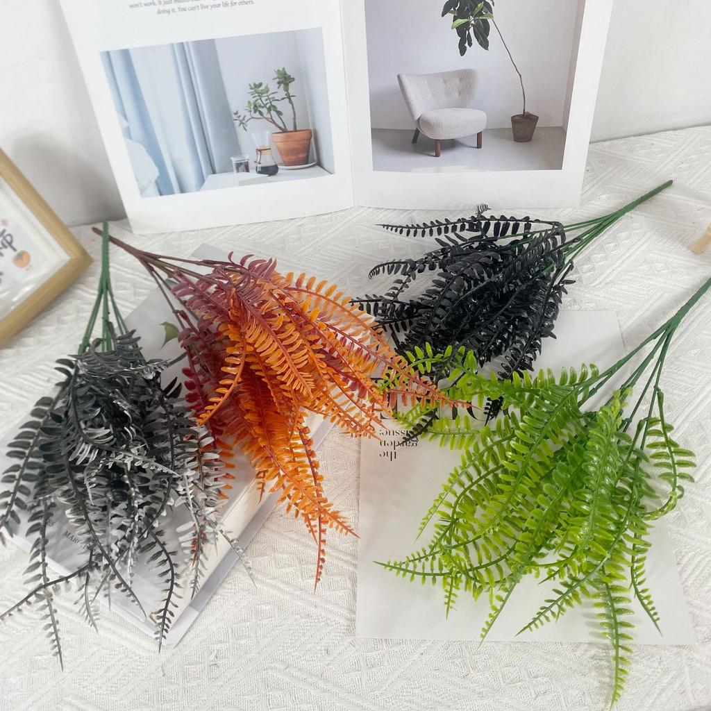 Artificial Simulation 7-Fork Plastic Persian Grass Home Decoration Gardening Wedding Outdoor Decoration