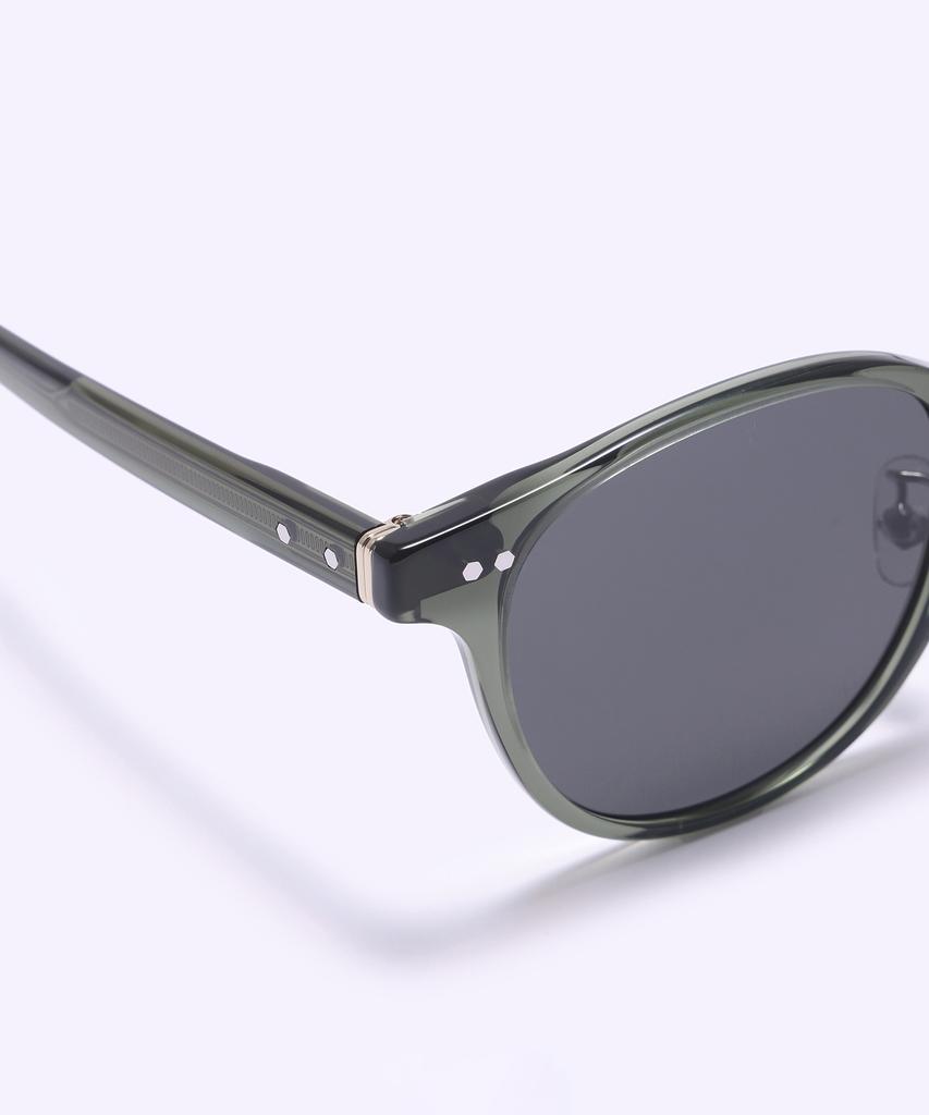Alloaiweeo [Silverbite] Sbs1602 1313G Acetate Round Khaki Sunglasses