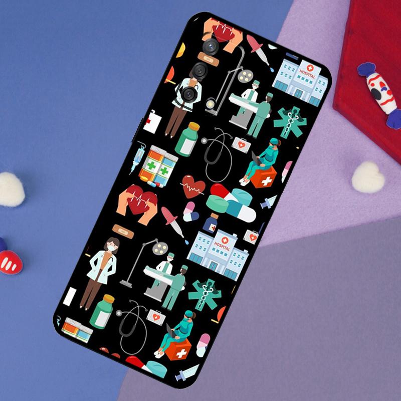 Krankenschwester Medizinische Gesundheit Herz Hülle Für Oppo A5 Pro A6 A57 A17 A78 A54 A74 A94 A76 A16 A96 A18 A40 A60 A80 A38 A58 A98 A15