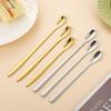 Korean Gold Stainless Steel Multi-Purpose Small Spoon for Coffee, Tea, and More