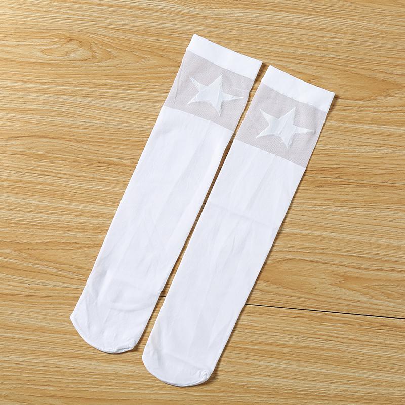 White school girls over the knee high long socks cartoon cat/star/heart/stripe design baby kids child student princess stockings