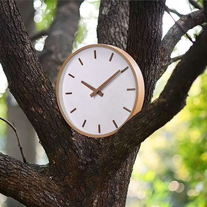 Wall Clock Wood  Large Wood Wall Clocks Digital Wall Clock Reloj De Pared Table Kitchen Office Vintage Home