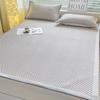 Set de Tres Piezas de Estera de Verano de Seda de Hielo para Gorro, Sábana Bajera 2024 Nuevo Verano Dormitorio de Estudiantes Individual Lavable