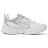 New LiNing Cushioning Anti Slip And Wear Resistant Support Low Top Casual Running Shoes Men's White Gray ARLS013-5