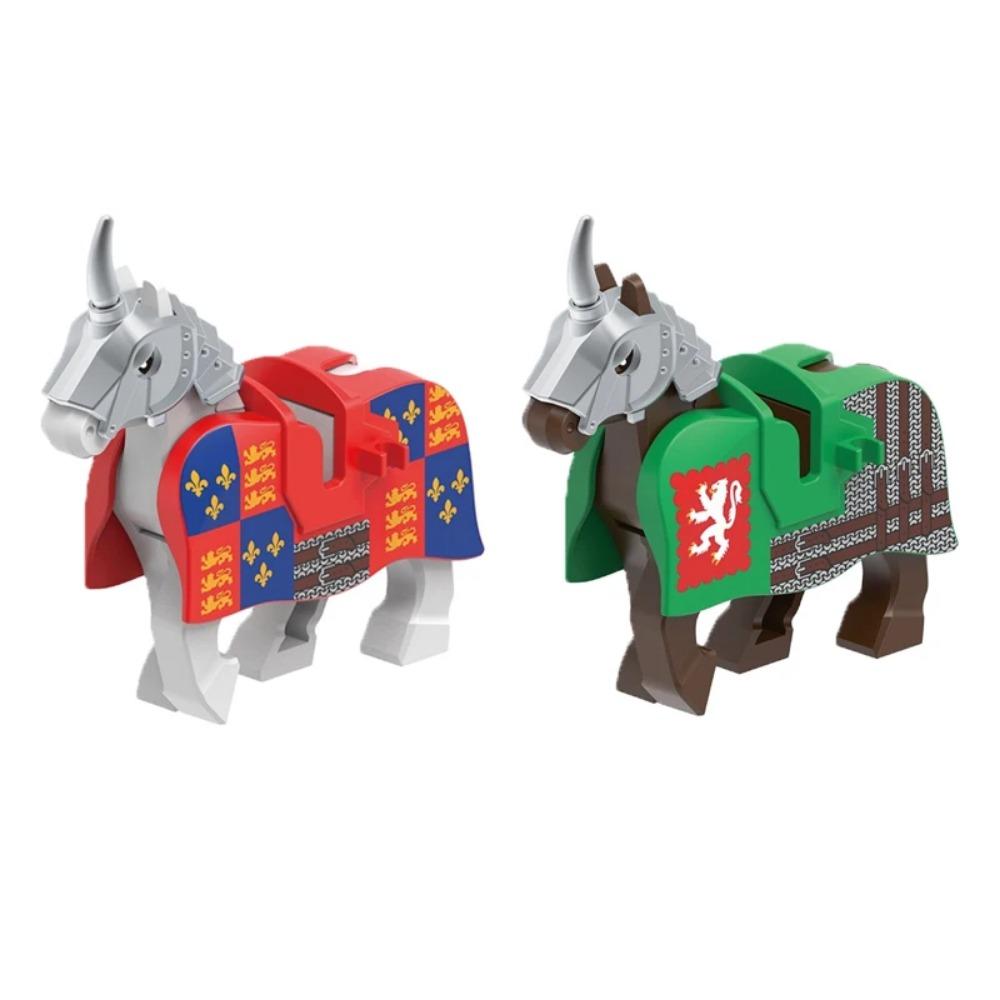 MOC Animal Building Block Accessories Set Crow Parrot Peacock Eagle Flamingo Transport Horse Ox Cart Gift Brick Model Toy K001
