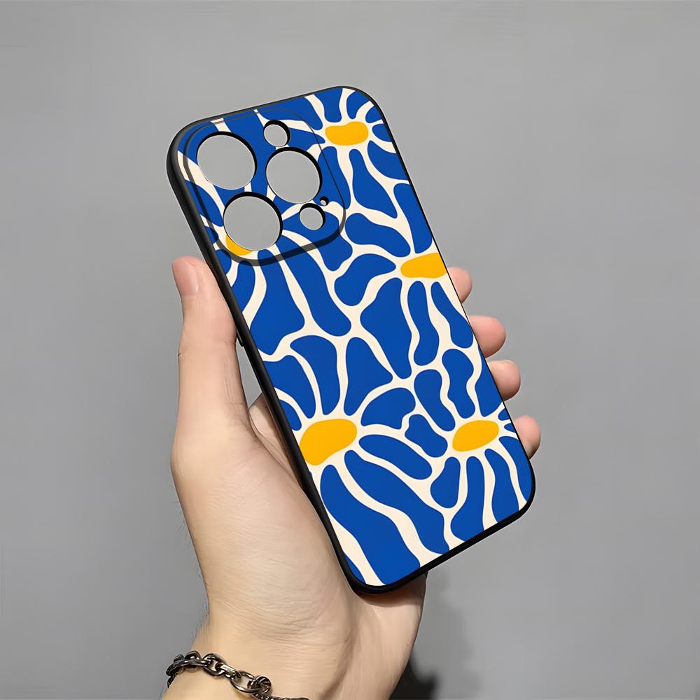 Pink Abstract Flower Phone Case For IPhone 17 Pro Max 16 15 14 Pro Max 13 11 X Xs Xr 8 7Plus Silicone Cover