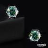 Classic Six-Prong Moissanite Stud Earrings in 925 Sterling Silver for Men and Women - High-End European and American Style