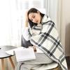 1pc Wearable Blankets Shawl Blanket Flannel Lazy Casual Office Blanket