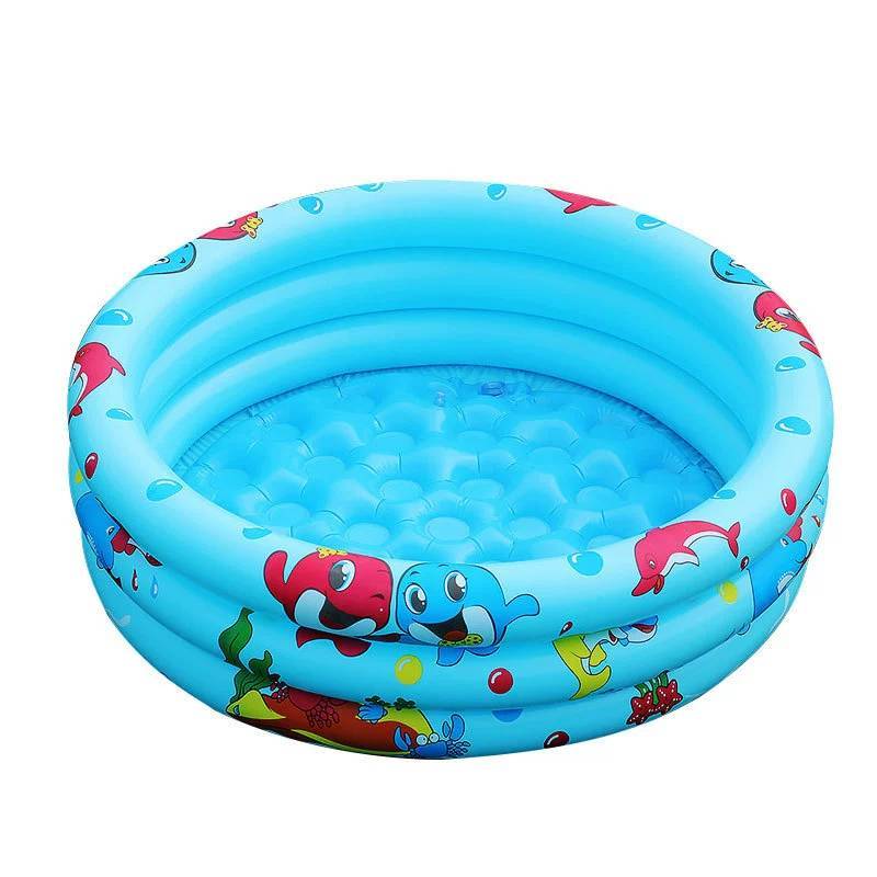 Baby Family Inflatable Pool With Ecofriendly Pvc For Kids Water Play And Swimming Fun синий