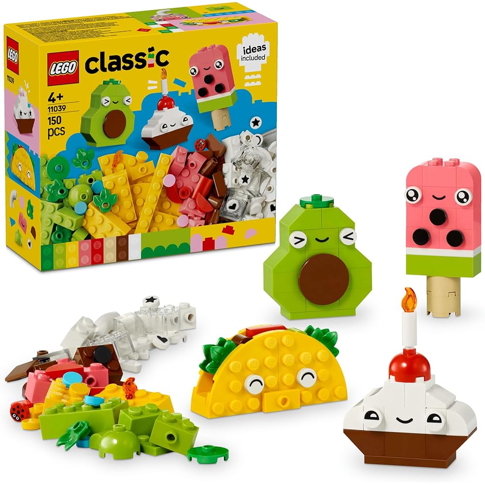 

LEGO Classic Food Building Set 11039 Educational Toy for Kids Ages 4-6 Block Play for Boys and Girls