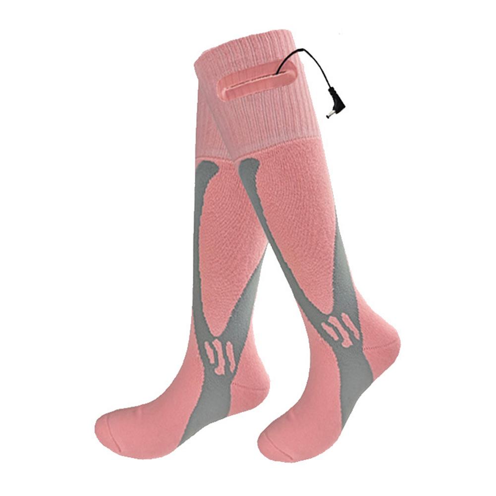 Electric Heated Socks Rechargeable Skiing Sock Fast Heating Thermal Foot Warmers Breathable Warm Winter Socks for Camping Hiking