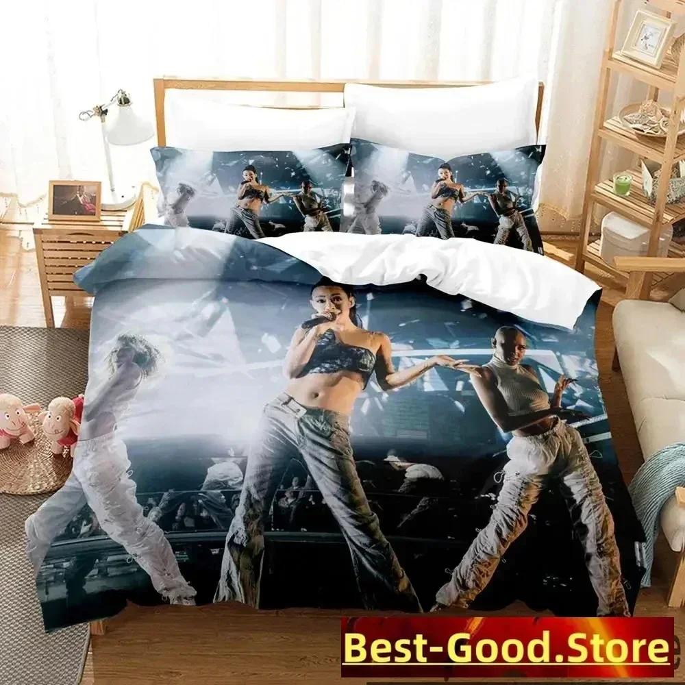 3D Print Rina Sawayama Singer Bedding Set Printed Bed Set With Pillowcase Bed Duvet Cover Soft Queen King Size Bedclothes Home