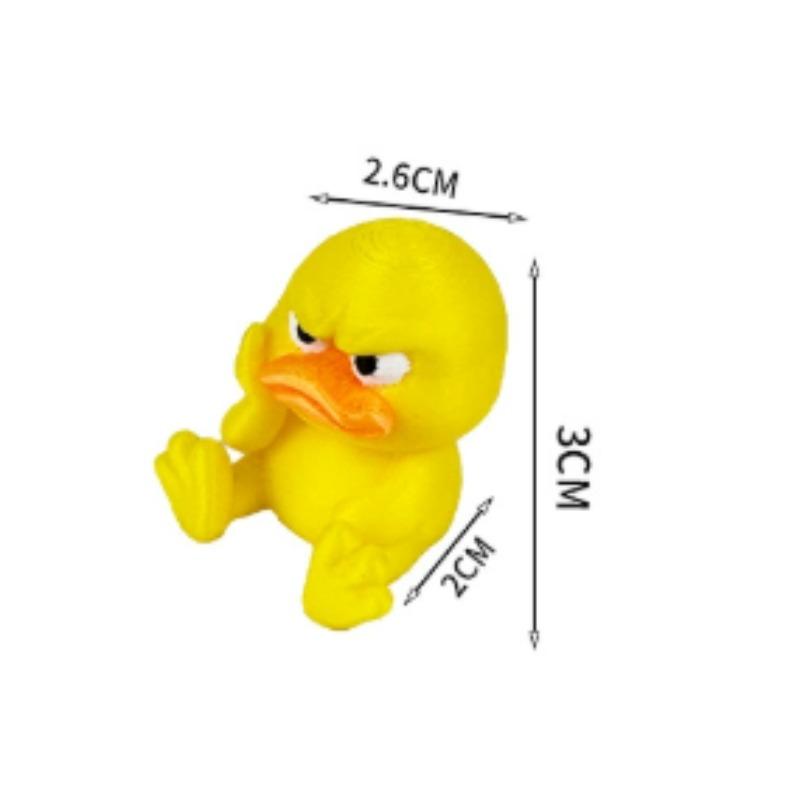 

1/2pcs Angry Yellow Duck Statue - Expressive Grumpy Duck with Big Eyes & Beak,Durable Plastic Indoor/Outdoor Decoration for Home