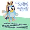 Bluey Characters Wooden Figures, Set of 4, Colorful Articulated Wooden Toys for Toddlers, Includes Bingo, Chili, and Bandit, Block Set for Ages 3 and