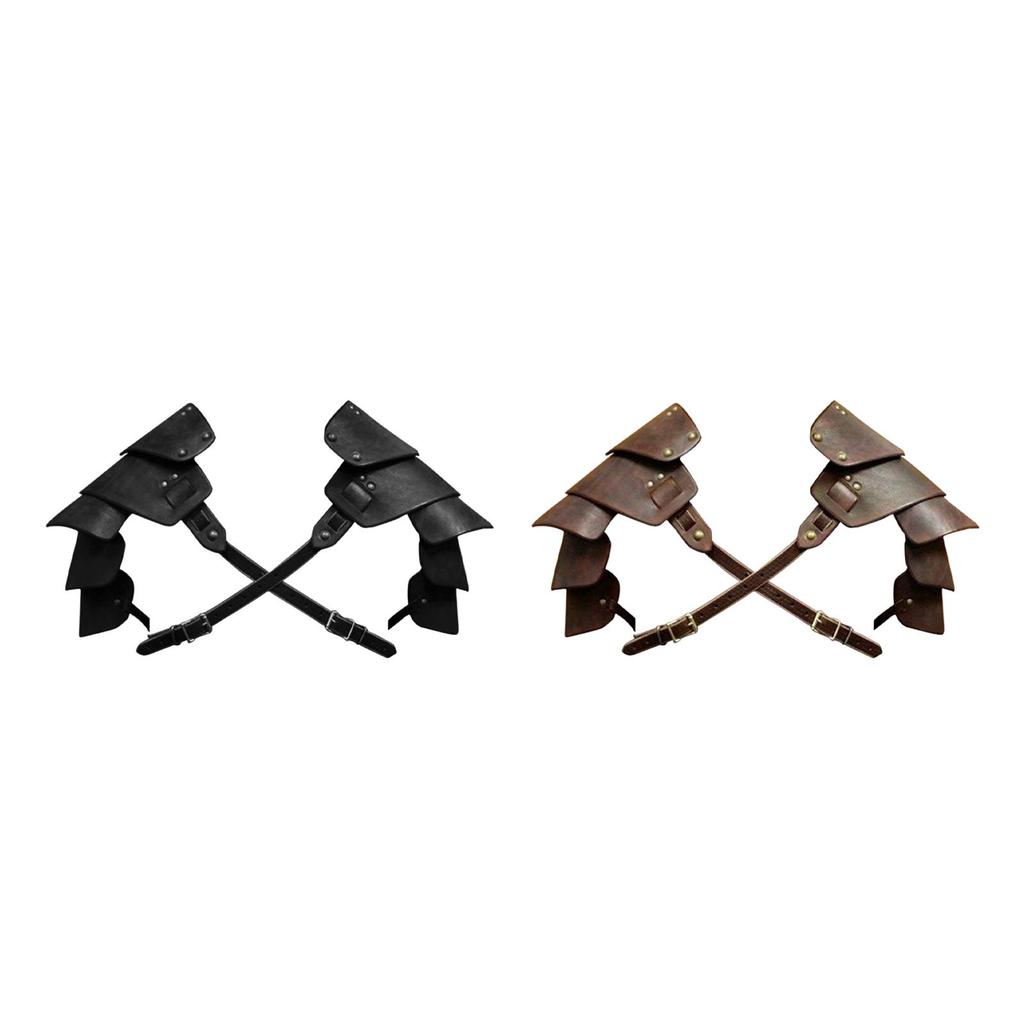 Medieval Shoulder Pauldron Metal Rivets Decorative Body Chest Harness Gothic