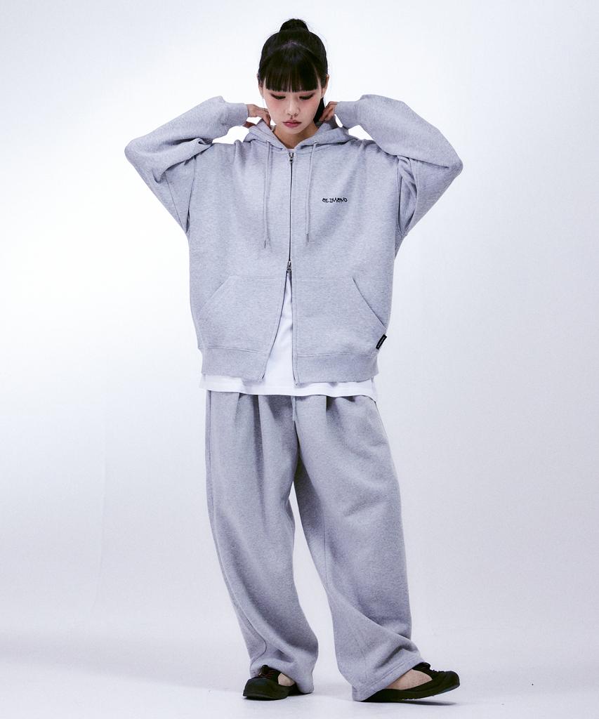 ELIMENO El Double-Pleat Heavy Wide Long Sweatpants 2 Colors