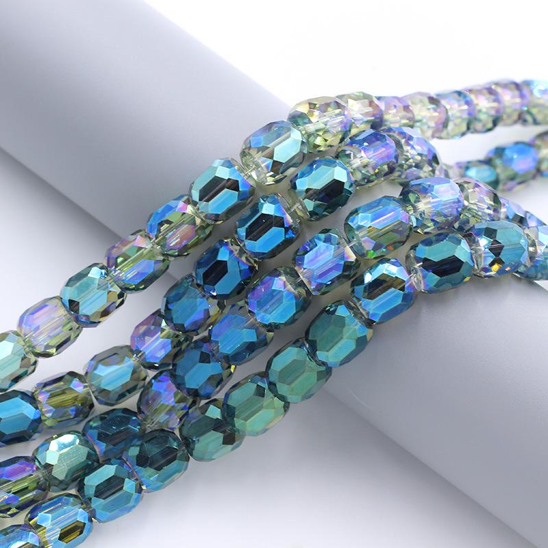 10mm Cylindrical Glass Beads for DIY Jewelry & Clothing