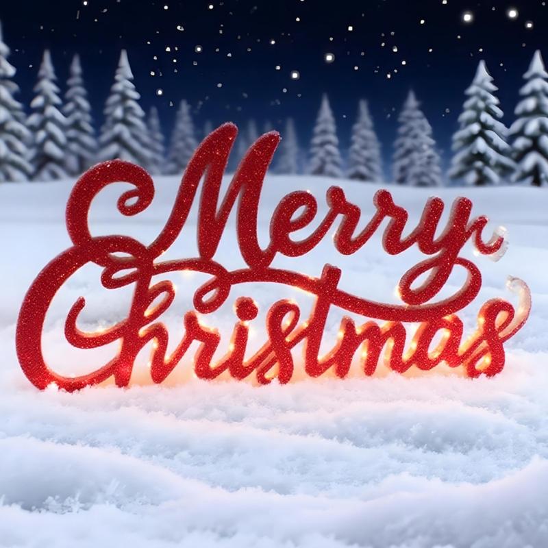 Christmas Letter Hanging Decors Silicone Mold With 3D Design For Holiday Baking Crafts Holiday Party Ornamentation