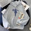 Sousou No Frieren Manga Herren Kapuzenpullover Jungen Harajuku Mädchen Hip Hop Pullover Ausgefallenes Musikgeschenk Lässiger Lockerer Bequemer Pullover