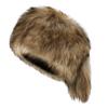 Fur Russian Hat with Drop Animal Adult Fluffy Raccoon Winter Cold Weather Flight Faux Fur Small Snow Playing in the New Brown Hat, Ears, Hat, Women's,