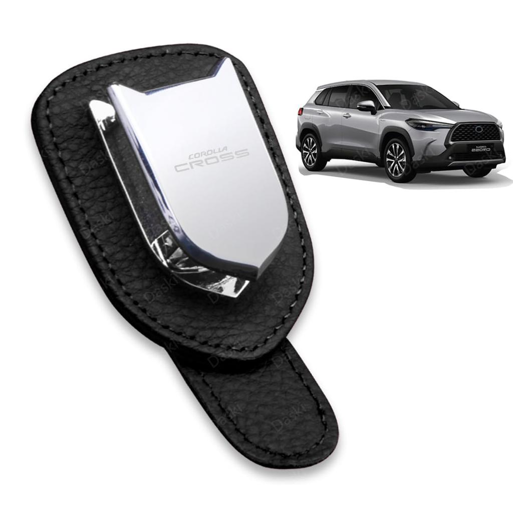 Corolla Cross Eyeglasses Compatible with All Corolla Cross Series 10 Leather Sunglasses Car Sun Interior Easy Black Holder, (ZSG10, ZVG11, ZVG15,