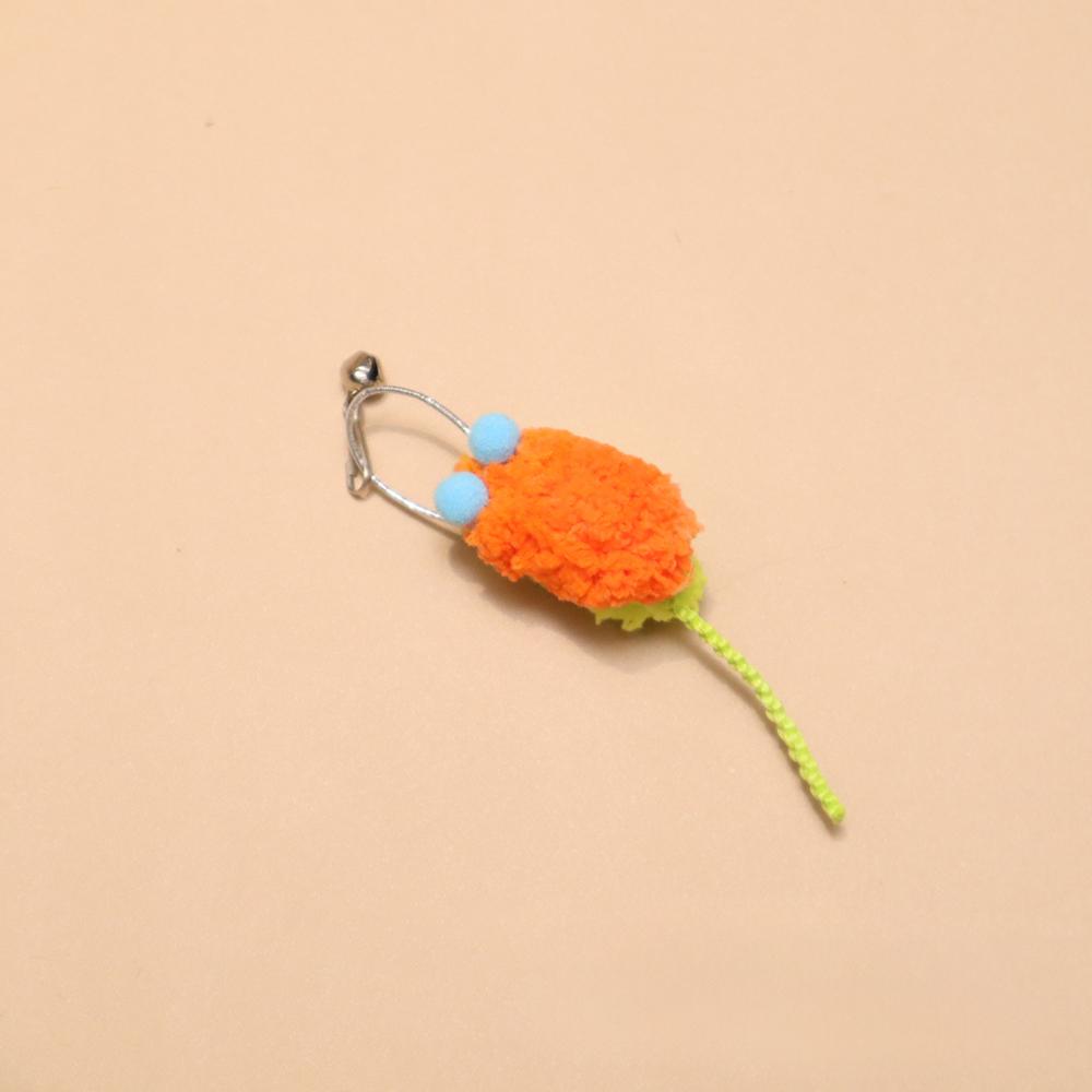 10pcs Random Mix Plush Mini Mouse Change Heads Cat Teaser Stick Pet Toy Supplies