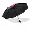 1pc Pink Panther Automatic Umbrella   8 Rib Portable Folding Black Iron Frame for Outdoor, Beach, Travel, Beach Umbrella 177