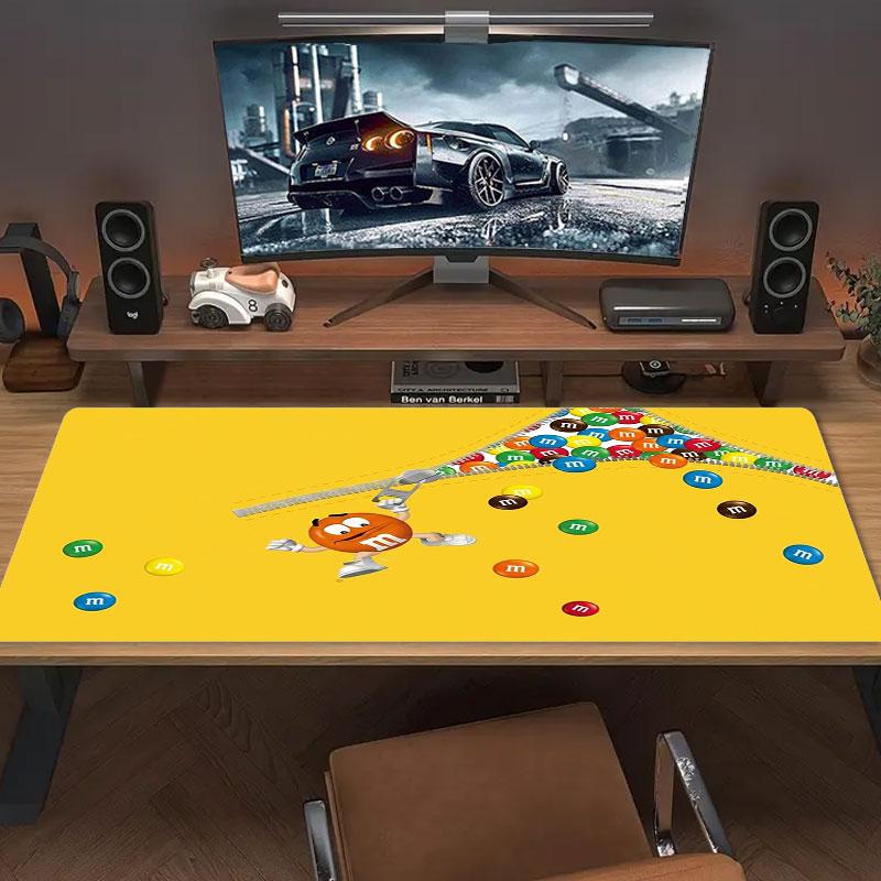 M&M's Podkładka pod mysz Duży rozmiar Podkładka na duży stół do gier Antypoślizgowa Podkładka pod laptopa Tablet Duża podkładka pod mysz XXL Mata na mini PC z obszyciem