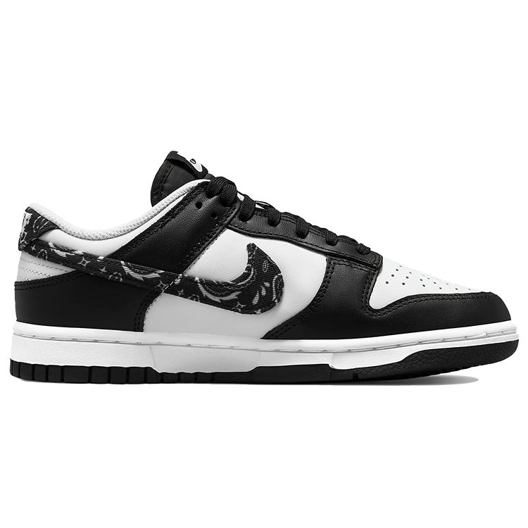 Nike  Dunk Low Black Paisley Women Sneakers White DH4401-100