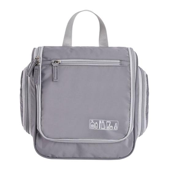 Yousheng Travel Toiletry Bag Cosmetic Organizer with Hanging Hook 2 Side Pockets Waterproof Portable Makeup Bag for Business Trips Overnight Stays