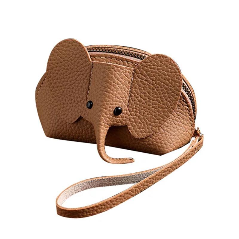 Elephant Zero Wallet, Women's Fashion Key Bag, Creative Lipstick Storage Bag, Cute Cartoon Purse 10*8*3cm