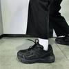 Shoes Women's Lightweight Platform Hong Kong Style Dad Shoes Women's 2025 New Spring Black Campus Style Couple Casual Shoes