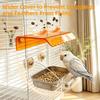 Detachable Parrot Cage Feeder Cage Mounted Parrot Play Stand Parrot Feeding Box  Bird Supplies
