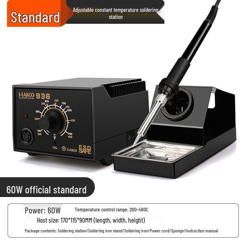 936 Adjustable Temperature Electric Soldering Iron Set - 60W Industrial Maintenance Welding Station
