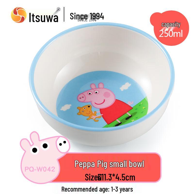 WUHE Peppa Pig Melamine Kids Bowl