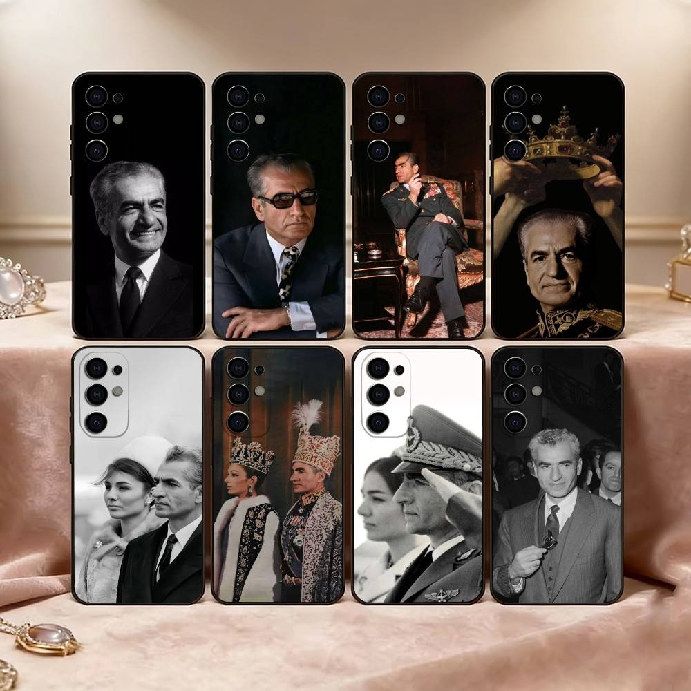 King M-Mohammad Reza Shah Pahlavi Phone Case For Samsung S25,S24,S21,S22,S23,S30,Ultra,S20,Plus,Fe,Lite,Note,10,Black Cover