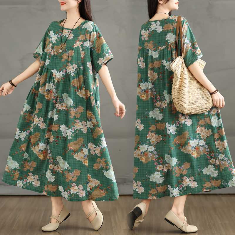 

Женское длинное платье с эффектом омбре Large size XL зелёный