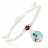 Bracciale Personalizzato con Foto Proiezione Bracciale Intrecciato a Mano con Proiezione Foto Bracciale della Memoria Foto Vendita all'Ingrosso