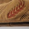 Wheat Embroidery Knitted Woolen Beanie - Warm, Cold-Proof Hat for Men & Women, Perfect for Outdoor Cycling in Autumn & Winter.