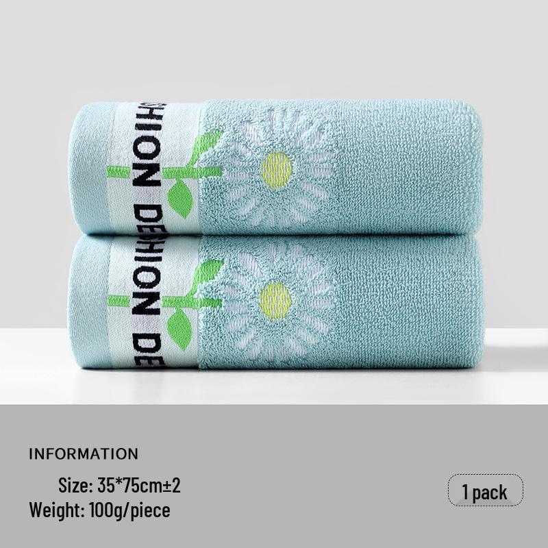 Pure Cotton Jacquard Washcloth: Thick, Absorbent Bath & Face Towel