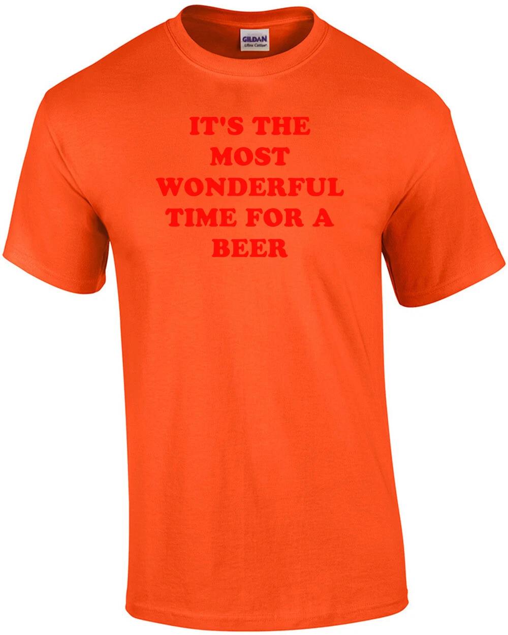IT S THE MOST WONDERFUL TIME FOR A BEER Shirt 2XL