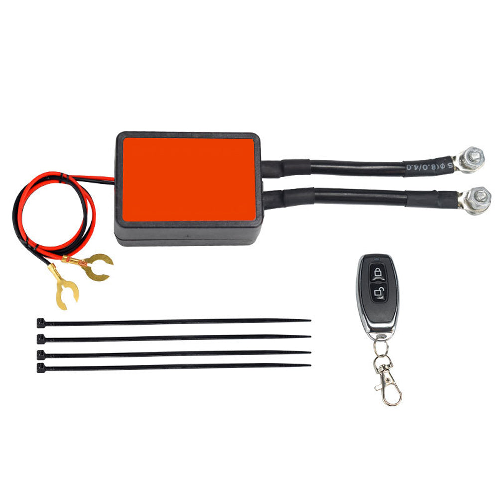 1Set Motorcycle Power Cut Off Switch 12V 300A Smart Remote Control Battery Disconnect Isolator Pure Copper Relay Wireless Switch 1 Remote Control