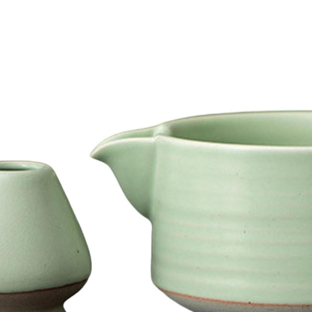 Ceramic Matcha Bowl with Whisk Holder for Tea Preparation