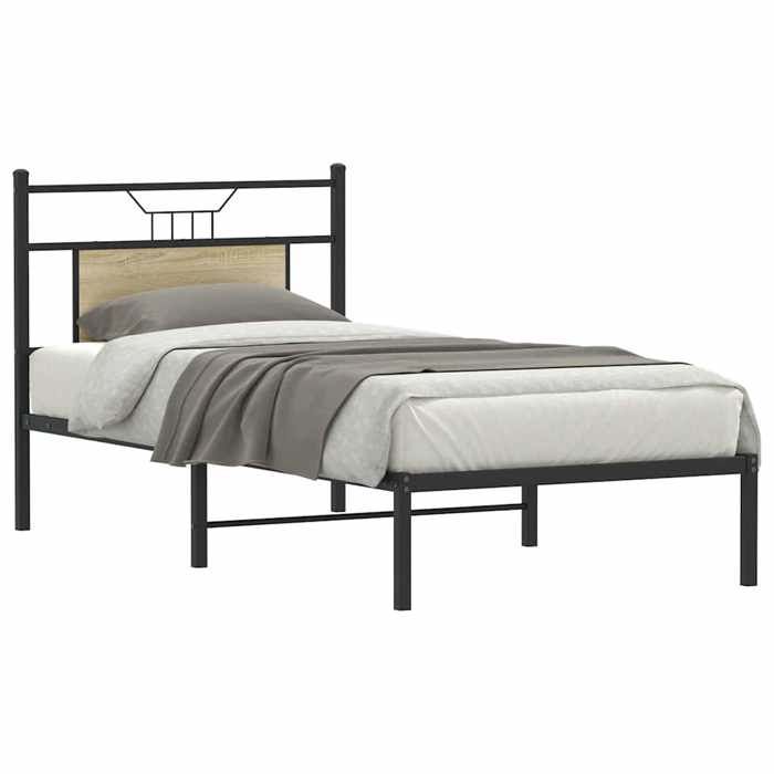 VidaXL Cadre de lit sans matelas chêne sonoma 75x190 cm 4106782