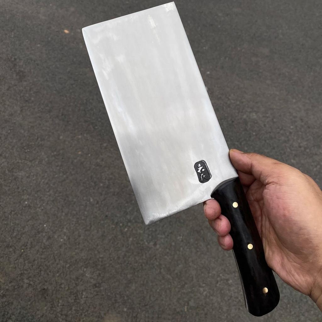 8 Inch Slicing Knife Alloy Steel Blade Ebony Handle Cutting Vegetables Cleaver Meat Handmade Forged Professional Kitchen Knives
