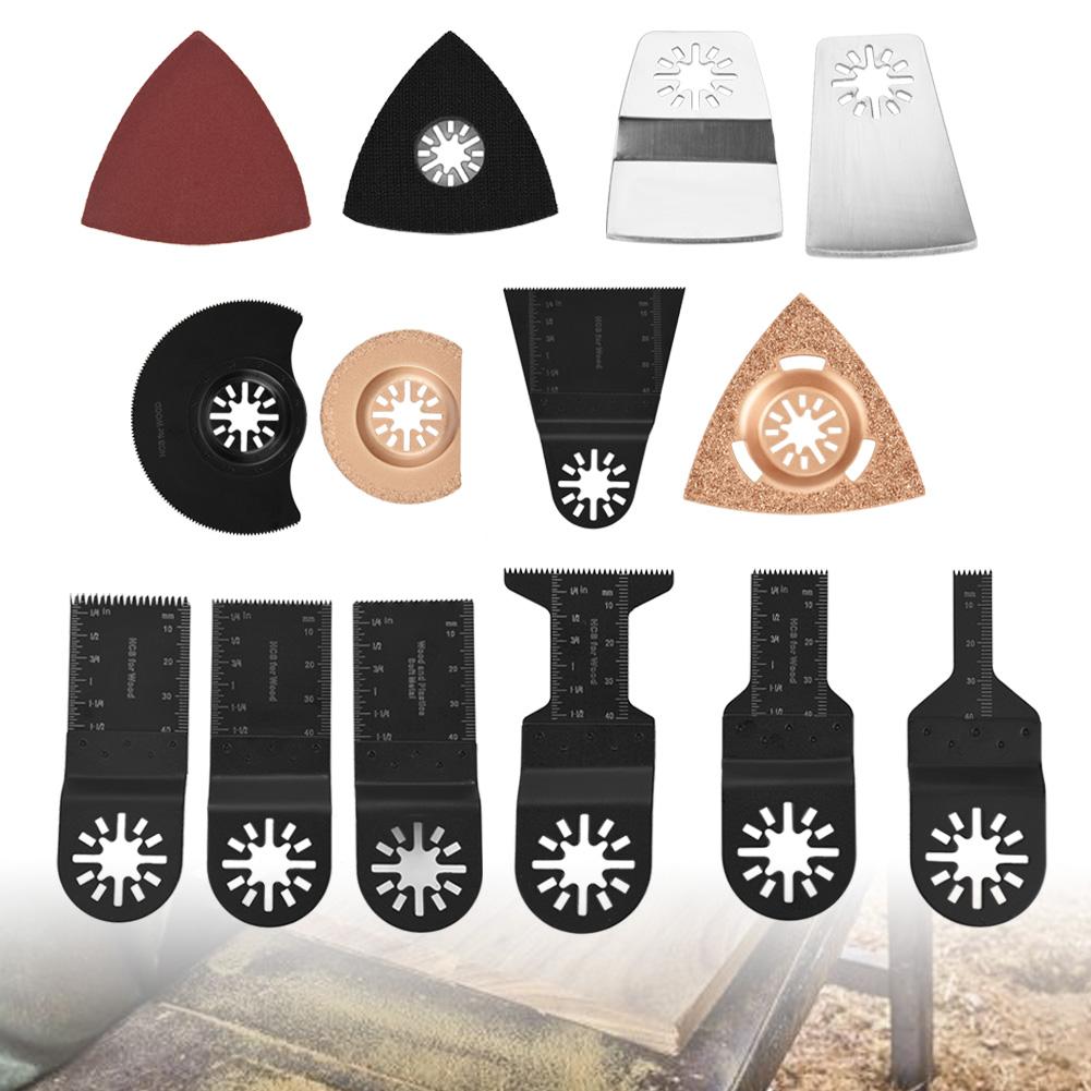 38pcs Standard Oscillating Multitools Saw Blades Power Tools Cutter Sandpapers