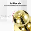 Stainless Steel round Ball Door Knobs Passage Entrance Lock Handle for Bedrooms Living Rooms Hardware Accessories